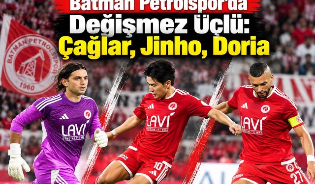Batman Petrolspor’da Değişmez Üçlü: Çağlar, Jinho, Doria