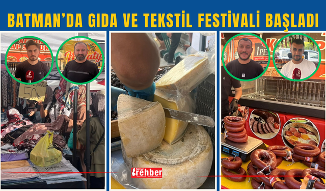 Batman’da Gıda ve Tekstil Festivali Başladı