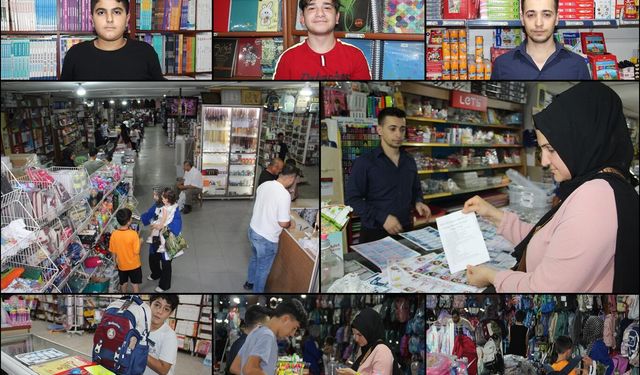 Batman'da kırtasiyelerde okul sezonu hareketliliği başladı