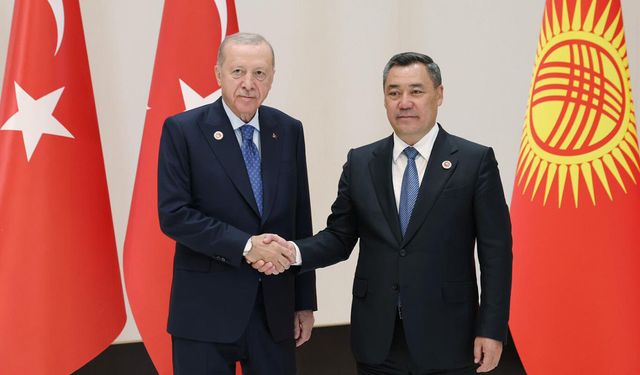 Cumhurbaşkanı Erdoğan, Kırgızistan Cumhurbaşkanı Caparov ile görüştü