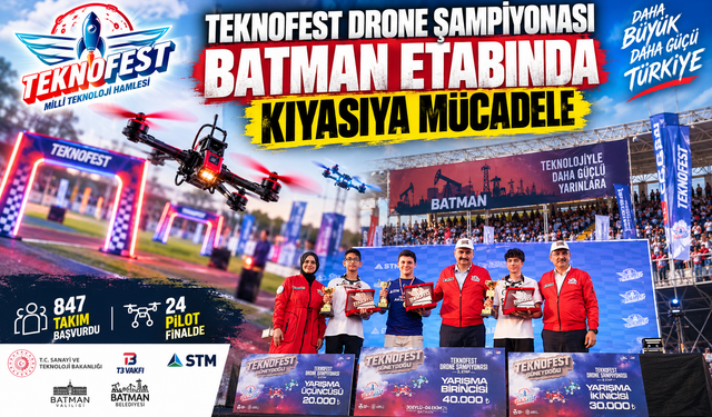 TEKNOFEST Drone Şampiyonası Batman Etabında Kıyasıya Mücadele