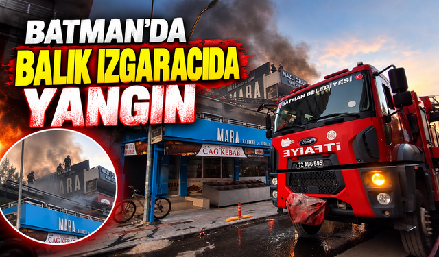 Batman'da Balık Izgaracıda Yangın