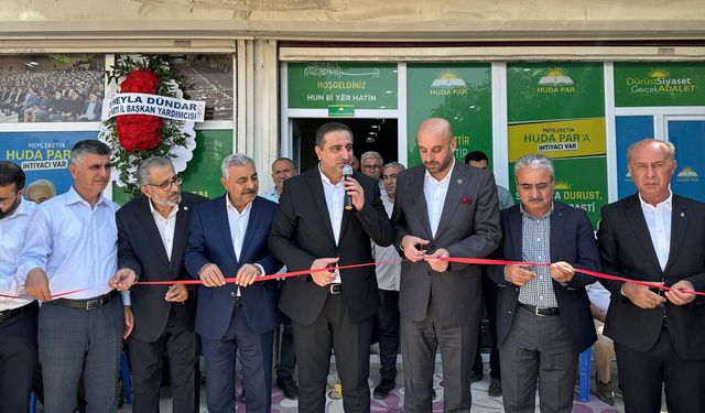 HÜDA PAR Beşiri İlçe Başkanlığının Yeni Hizmet Yeri Dualarla Açıldı