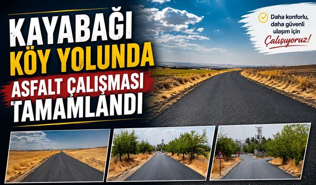 Kayabağı Köy Yolunda Asfalt Çalışması Tamamlandı