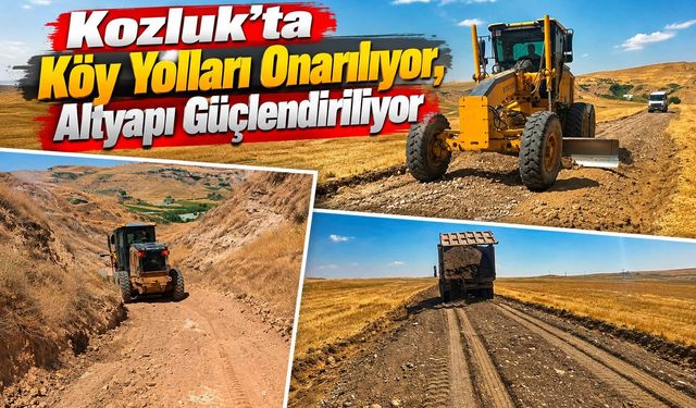 Kozluk’ta Köy Yolları Onarılıyor, Altyapı Güçlendiriliyor