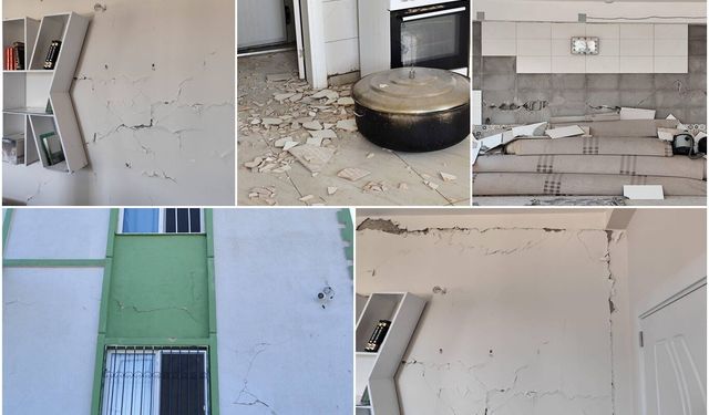 Şanlıurfa'daki deprem bazı yapılarda hasar oluşturdu