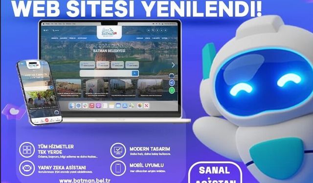 Batman Belediyesi’nden dijital atılım: yapay zekâ destekli yeni web sitesi yayında