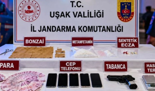 Uşak'ta uyuşturucu operasyonu: 4 şüpheli tutuklandı