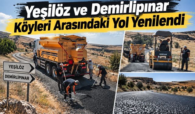 Yeşilöz ve Demirlipınar Köyleri Arasındaki Yol Yenilendi