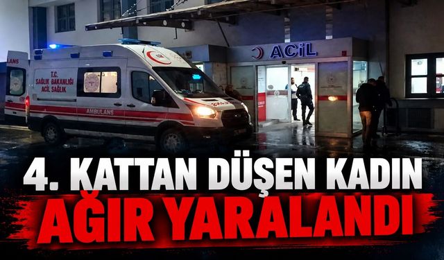 4. Kattan Düşen Kadın Ağır Yaralandı