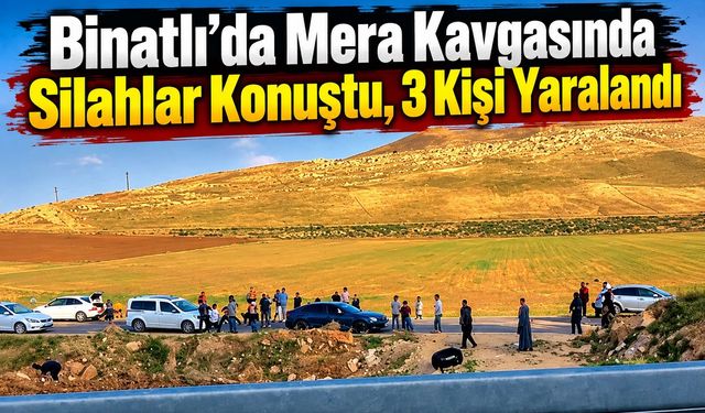 Binatlı’da Mera Kavgasında Silahlar Konuştu, 3 Kişi Yaralandı