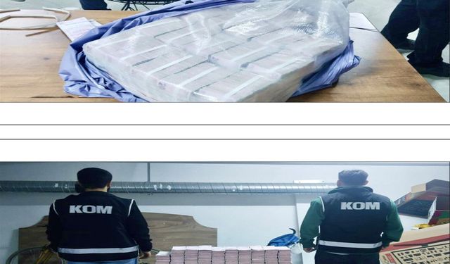 Gebze'de evin bodrumunda 3 milyon 912 bin 800 TL ele geçirildi