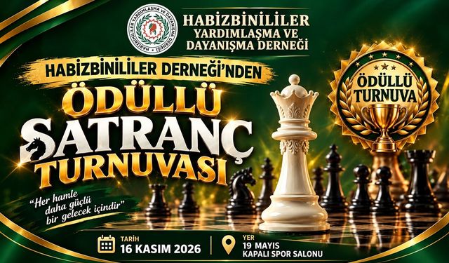Habizbinililer Derneği’nden Ödüllü Satranç Turnuvası