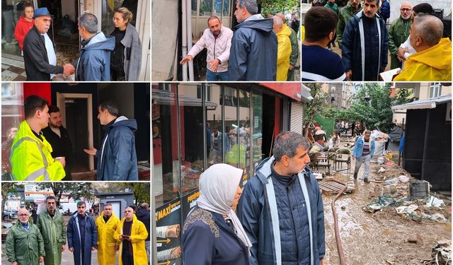 HÜDA PAR İstanbul İl Başkanlığı'ndan sel mağdurlarına ziyaret