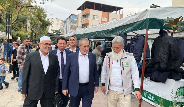 Diyanet-Sen yöneticilerinden Umut Kervanı kermesine ziyaret