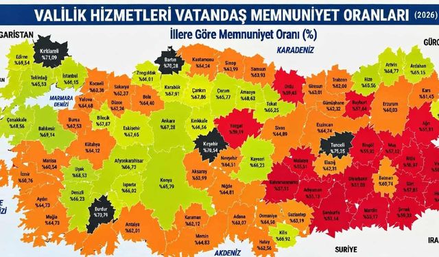 İçişleri Bakanlığı Vatandaşların Valilik Memnuniyeti Araştırmasını Açıkladı