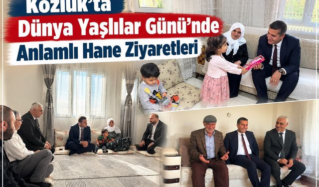 Kozluk’ta Dünya Yaşlılar Günü’nde Anlamlı Hane Ziyaretleri