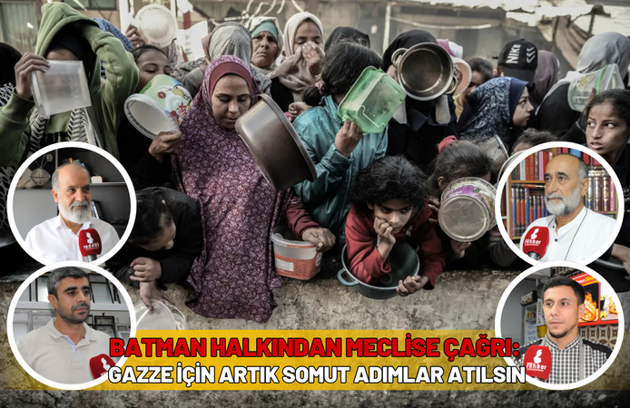 Batman Halkından Meclise Çağrı: Gazze İçin Artık Somut Adımlar Atılsın