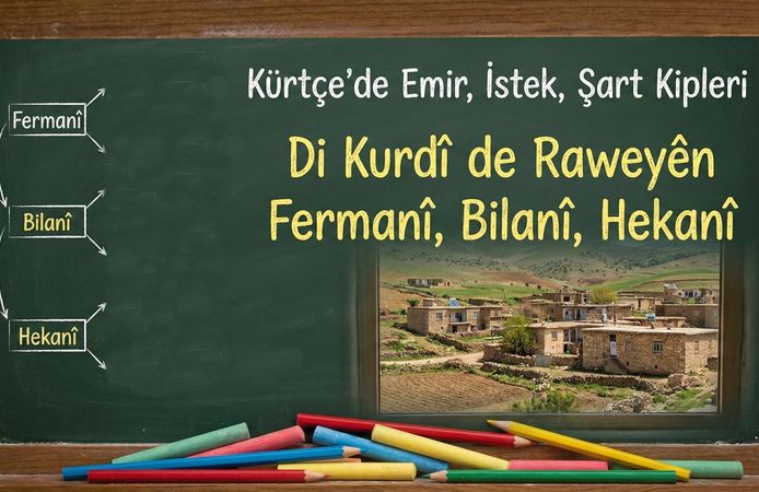 Kürtçe'de Emir, İstek, Şart Kipleri - Di Kurdî de Raweyên Fermanî, Bilanî, Hekanî