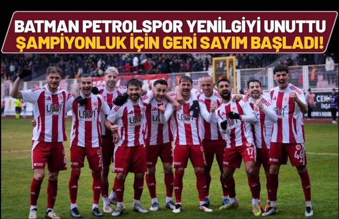 Batman Petrolspor Yenilgiyi Unuttu: Şampiyonluk İçin Geri Sayım Başladı!