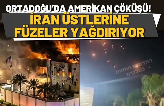 Ortadoğu’da Amerikan Çöküşü! İran Üstlerine Füzeler Yağdırıyor