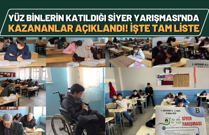 Yüz Binlerin Katıldığı Siyer Yarışması'nda Kazananlar Açıklandı! İşte Tam Liste