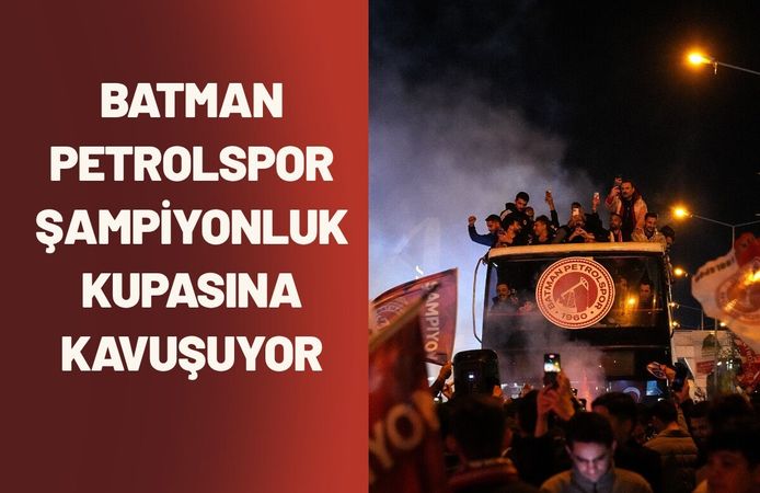 Batman Petrolspor Şampiyonluk Kupasına Kavuşuyor