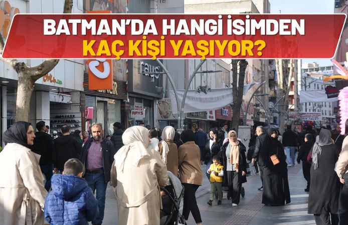 Batman’da Hangi İsimden Kaç Kişi Yaşıyor? Batman 2026 İsim Haritası