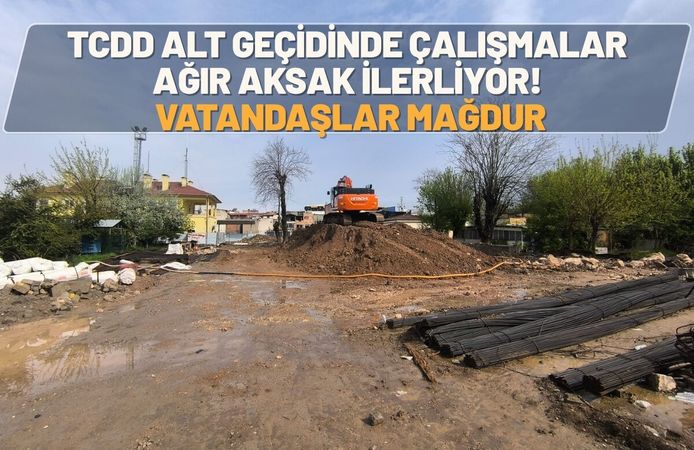 Batman TCDD Alt Geçidinde Çalışmalar Ağır Aksak İlerliyor! Vatandaşlar Mağdur