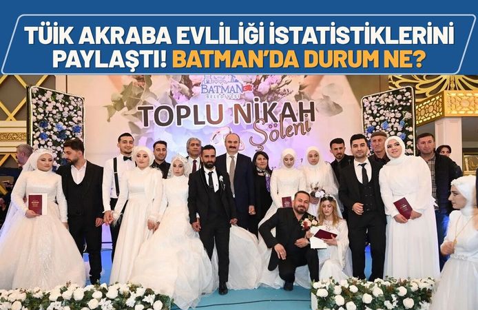 TÜİK Akraba Evliliği İstatistiklerini Paylaştı! Batman’da Durum Ne?