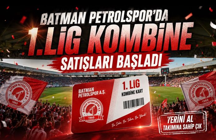 Batman Petrolspor'da 1.Lig Kombine Satışları Başladı