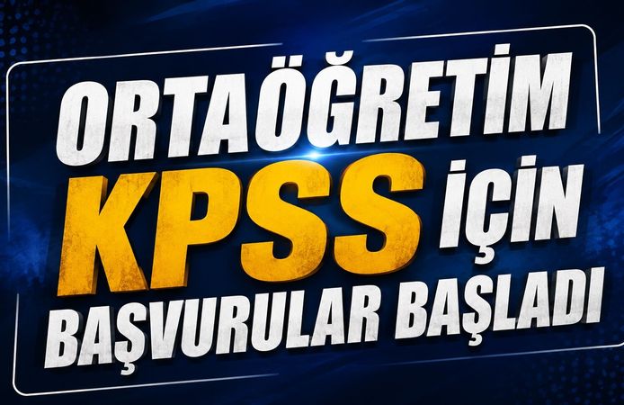 Ortaöğretim KPSS için başvurular başladı