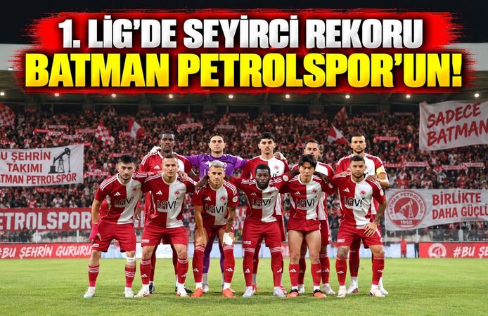 1. Lig’de Seyirci Rekoru Batman Petrolspor’un!