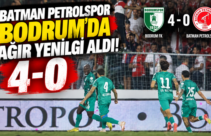 Batman Petrolspor Bodrum’da Ağır Yenilgi Aldı!