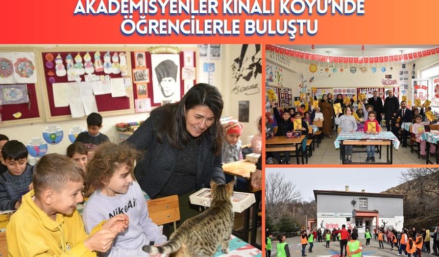 Akademisyenler Kınalı Köyü’nde Öğrencilerle Buluştu