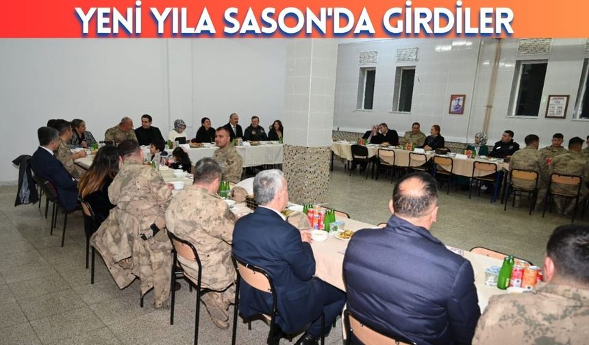 Yeni Yıla Sason'da Girdiler