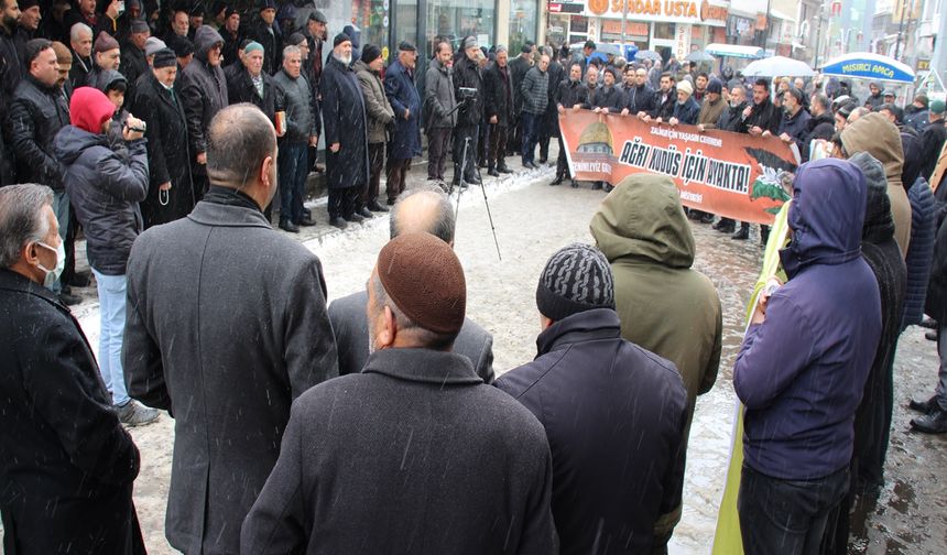 Gazze'yi işgal planına Ağrı'dan tepki geldi