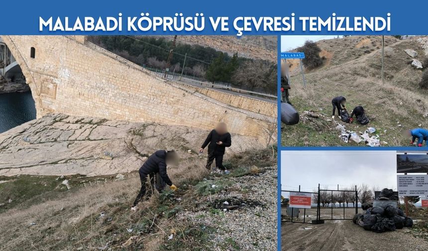 Malabadi Köprüsü ve Çevresi Temizlendi