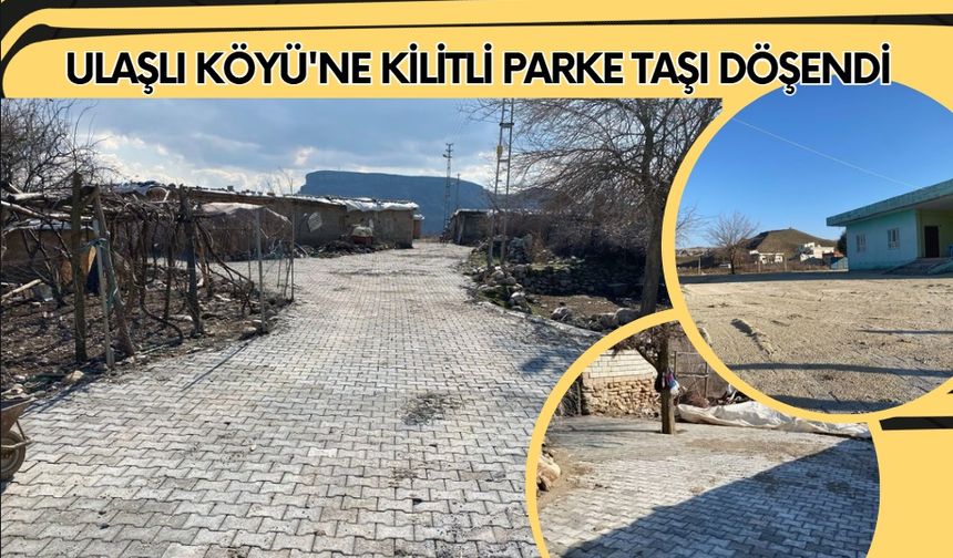 Ulaşlı Köyü'ne Kilitli Parke Taşı Döşendi