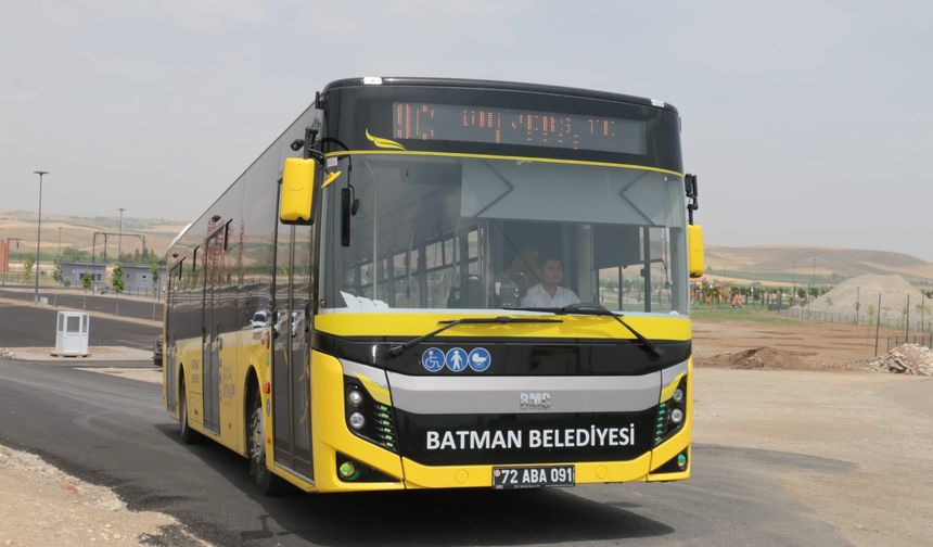 Batman Belediyesi'nden Bayram Düzenlemesi: Otobüs Sefer Saatleri Uzatılacak