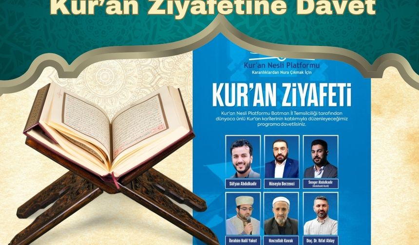 Kur’an Ziyafetine Davet