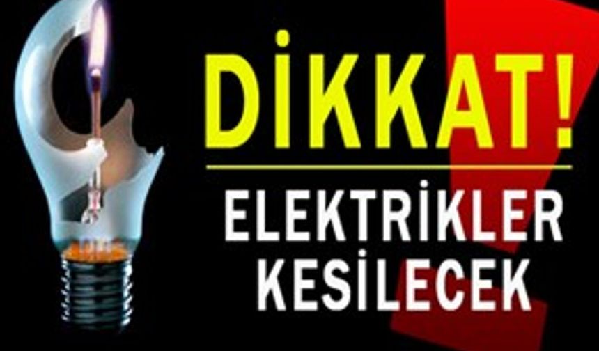 Kadıköy'de elektrik kesintisi programı!