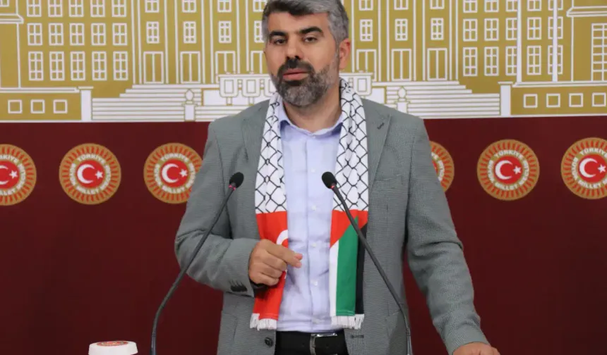 HÜDA PAR Milletvekili Dinç: Yardım filolarının güvenliği savaş gemileriyle sağlanmalı