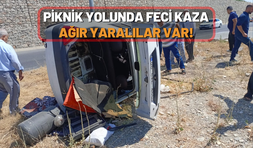 Piknik Yolunda Feci Kaza: Ağır Yaralılar Var!