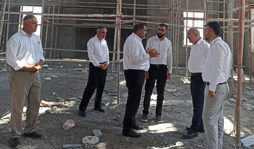 İl Müftüsü Durmuş Cami İnşaatını Ziyaret Etti