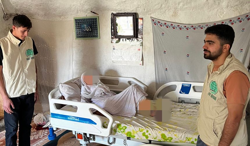 Umut Kervanı, yatalak teyzeye umut oldu