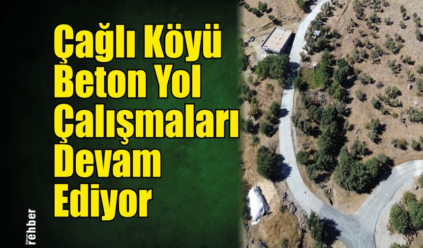 Çağlı Köyü Beton Yol Çalışmaları Devam Ediyor