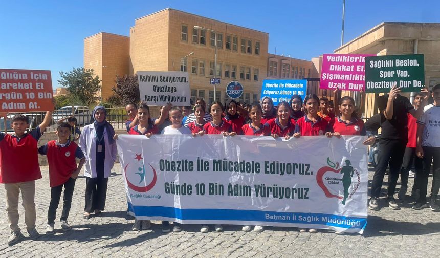 Hasankeyf’te Çocuklar Obeziteyle Mücadele İçin Yürüdüler