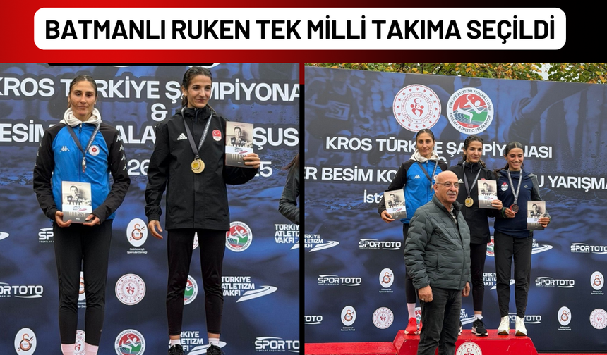 Batmanlı Ruken Tek Milli Takıma Seçildi