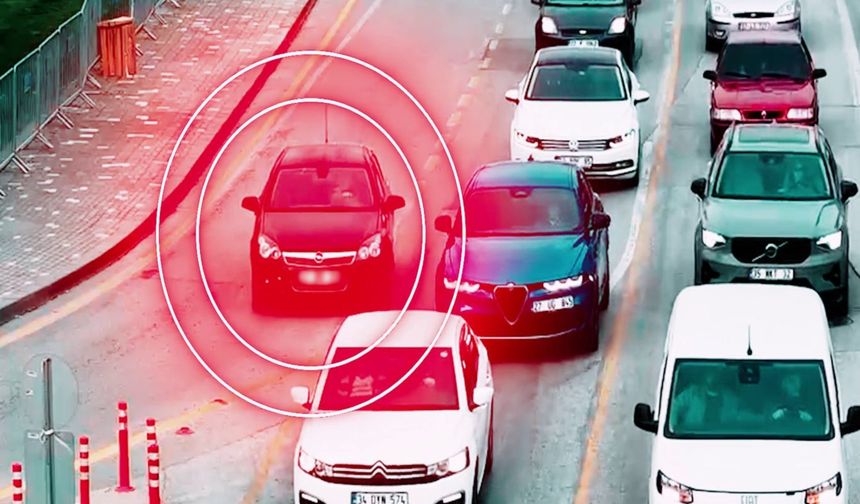 Gaziantep'te hatalı şerit değiştiren 813 sürücüye cezai işlem uygulandı